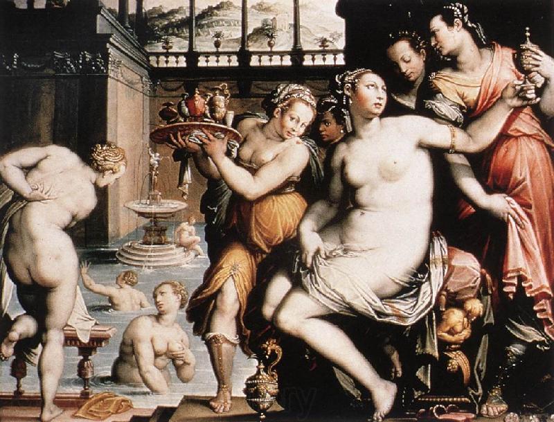 ZUCCHI, Jacopo The Toilet of Bathsheba qwr Spain oil painting art